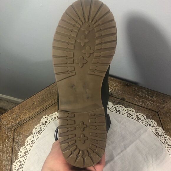 Soft Leather Biker Moto Ankle Boots Women’s Size 7 - Picture 9 of 9